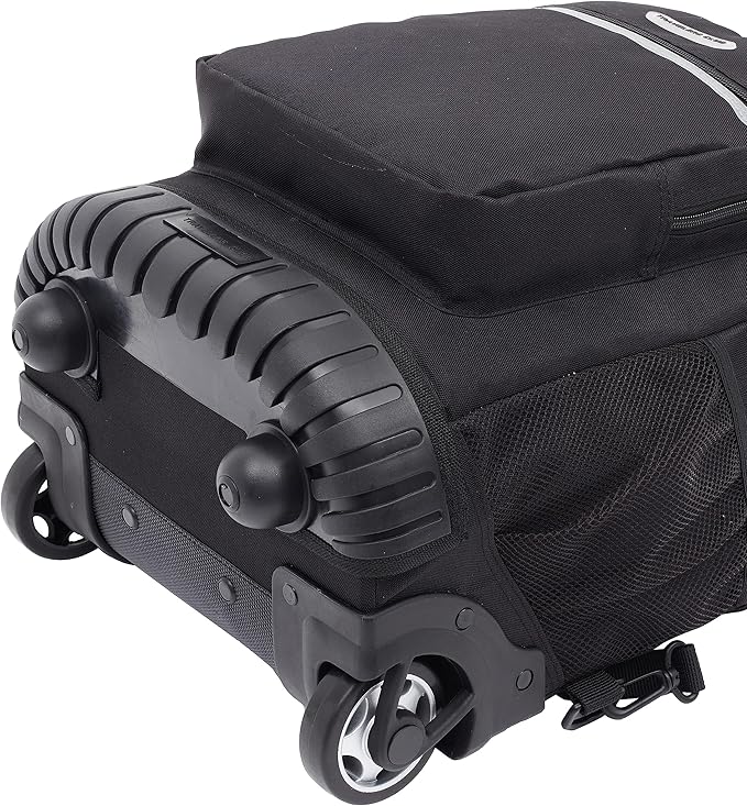 Travelers Club 18" Rolling Backpack with Shoulder Straps, Black