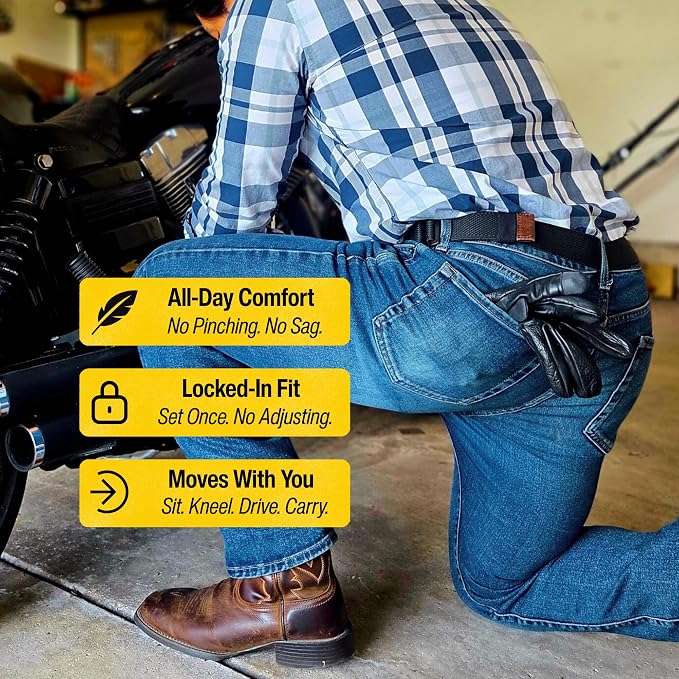 Hybrid Tactical Belt | 1.5” Everyday Carry Belt – Adjustable, Secure, & Comfortable Equipment Support