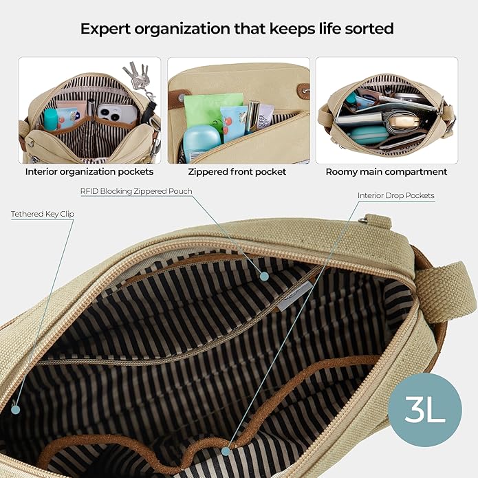 Travelon Anti-Theft Heritage Small Crossbody Bag