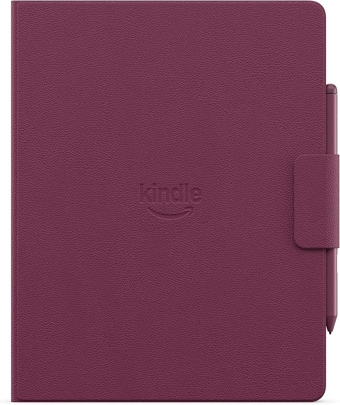 Introducing Amazon Kindle Scribe Executive Folio Cover with Magnetic Attach, Sleek Protective Case - Premium Leather