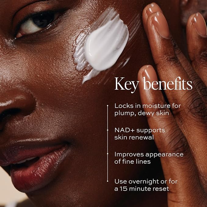 DIME Beauty Dewy Recovery Mask - Overnight Hydrating Face Mask with NAD+, Vitamin C and Snow Mushroom, Brightening Plumping Sleeping Mask, Vegan, Cruelty-Free, 3.38 oz / 100 ml