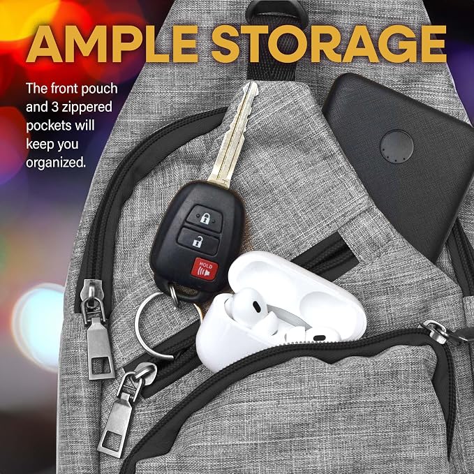 Nupouch Anti-Theft Daypack: Anti Theft Crossbody Bag, Lightweight for Travel, Hiking, or Everyday Pickpocket Protection