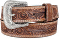 F&L CLASSIC mens Western full grain Leather belt Strap w/Snaps for Interchangeable Buckles, USA,