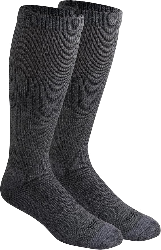 Dickies Men's Light Compression Comfort Over-The-Calf Socks, Available in M-XXL (2, 4 Pairs)
