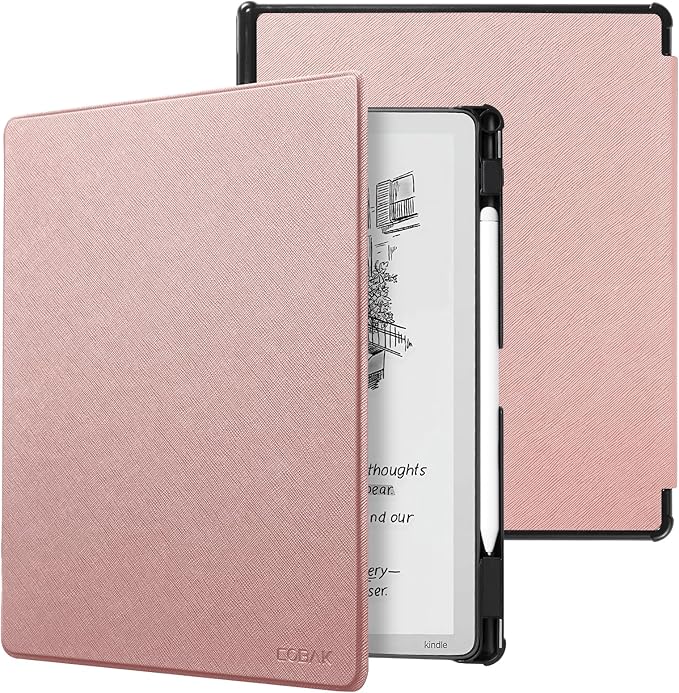 CoBak Case for 11" Kindle Scribe 3rd Generation 2025, Kindle Scribe Colorsoft - All New PU Leather Cover with Auto Sleep Wake, Pen Holder for Scribe 11" 2025 Released