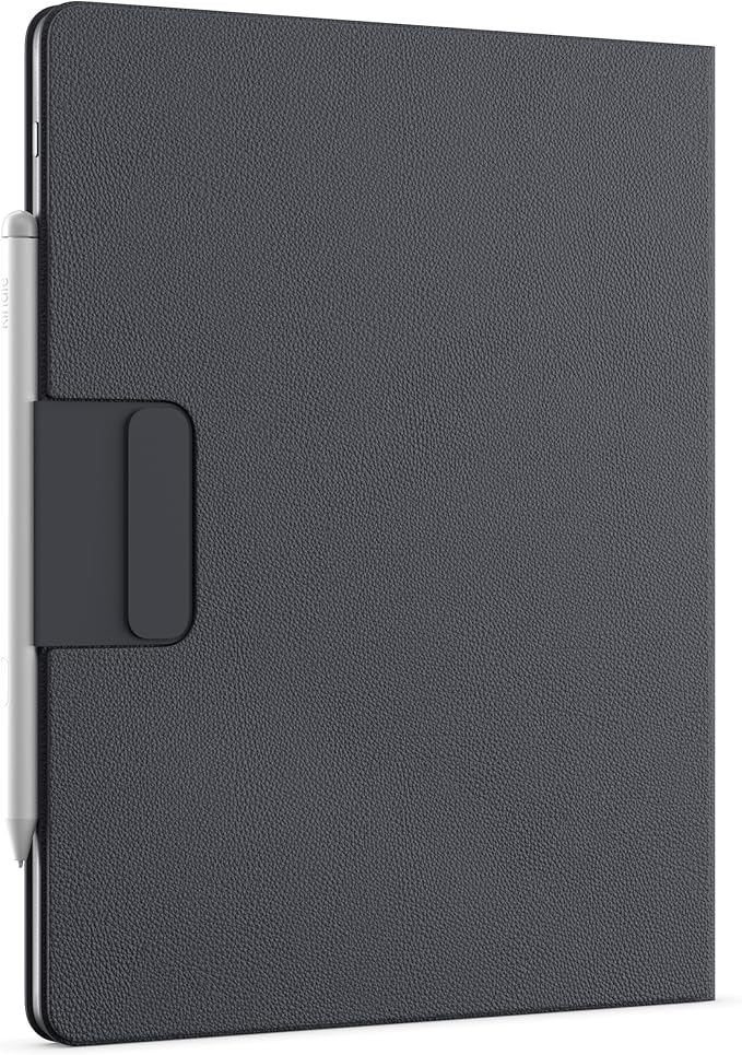 Introducing Amazon Kindle Scribe Executive Folio Cover with Magnetic Attach, Sleek Protective Case - Premium Leather