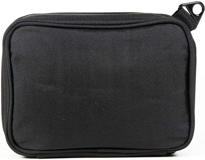 DIME BAGS Odor Sealing Padded Pouch, Carbon-Lined Smell Blocking Bag with Protective Interior for Glass & Gear, Water-Resistant Exterior, Low-Profile & Discreet (8 Inch, Black)
