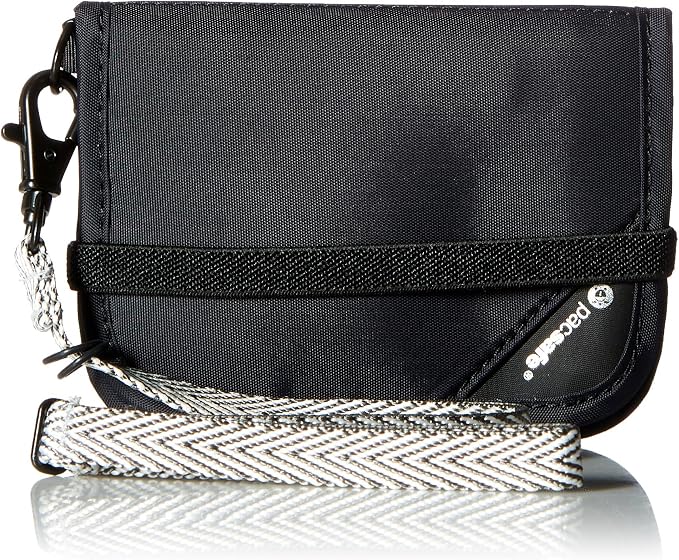 Pacsafe Rfidsafe V50 Anti-theft Blocking Compact Travel Wallet, Black