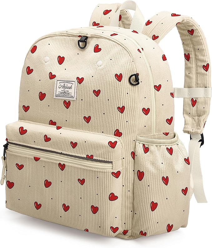 atgark Corduroy Toddler Backpack for Girls 2-5: Preschool Backpack for Girls