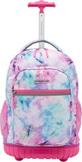 Travelers Club 18" Rolling Backpack with Shoulder Straps, Tye Dye