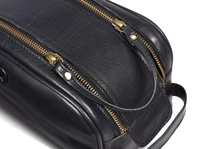Leather Toiletry Travel Pouch Leather Waterproof Dopp Kit By Aaron Leather Goods