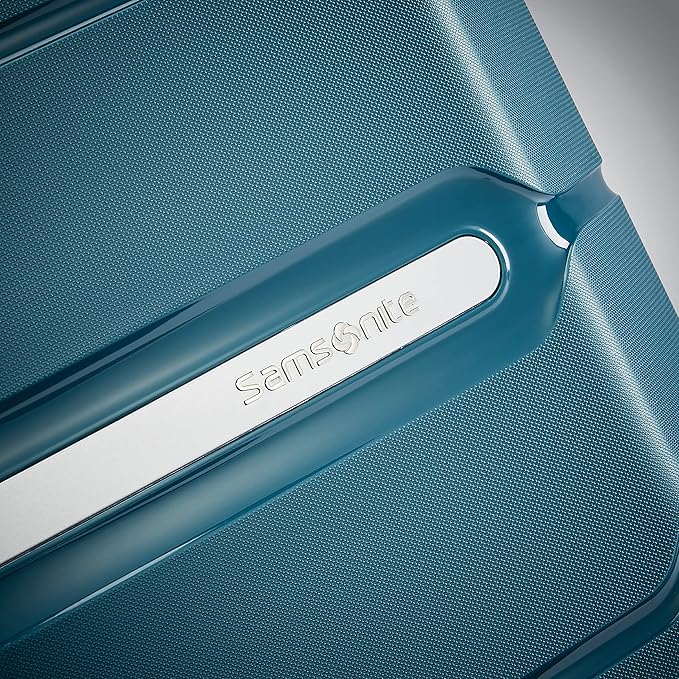 Samsonite Freeform Hardside Expandable with Double Spinner Wheels, Checked-Large 28-Inch, Dark Teal