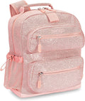 Bentgo Kids Glitter Backpack - Lightweight 14” Backpack for School, Travel & Daycare, Ideal for Ages 4+, Durable & Water-Resistant, Roomy Interior, & Loop for Lunch Bag (Glitter Edition - Petal Pink) | Lightweight, Backpack for School, Travel, Daycare,...
