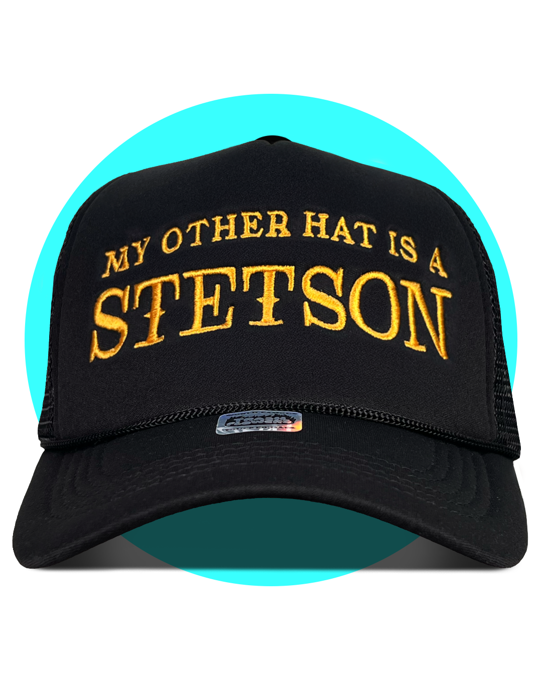My Other Hat Is A Stetson Man in Black Trucker Hat