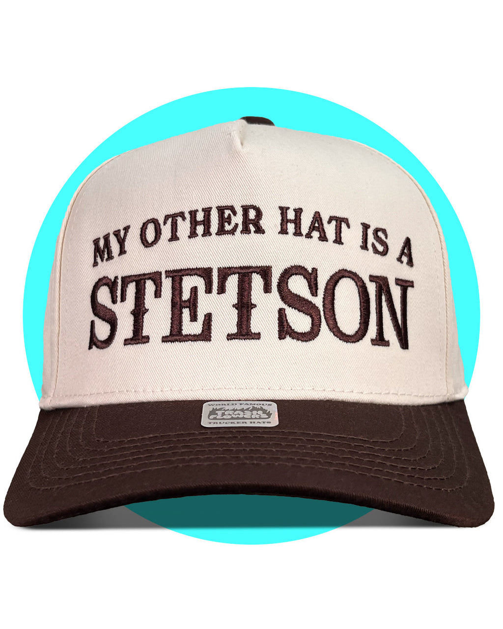 My Other Hat is a Stetson Brown/Tan Snapback Trucker Hat